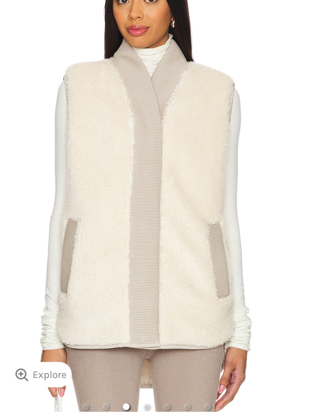Varley Covey Reversible Quilt Gilet Size Large